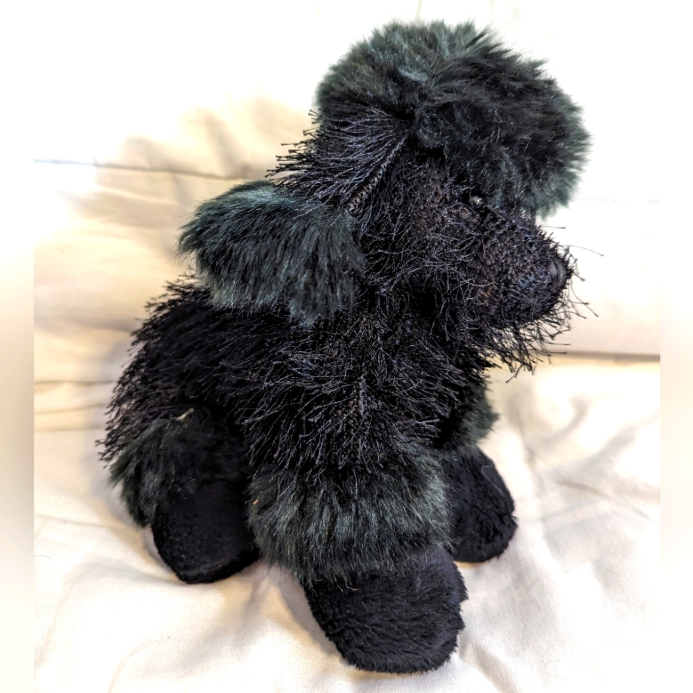 🔵 2/$10 Ganz Webkinz Black Poodle HM191 Plush Stuffed Animal No Code